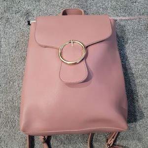 Pink/ mauve backpack purse